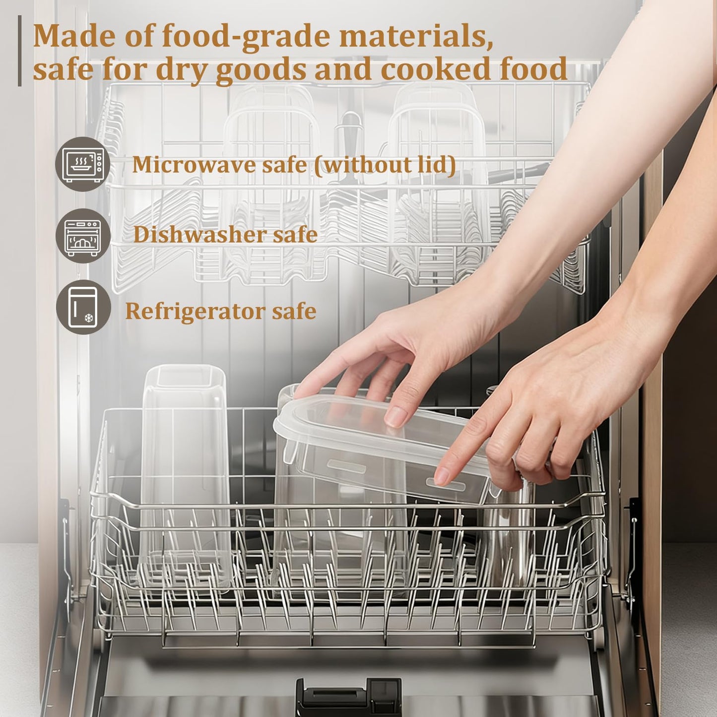 GoMaihe Vorratsdosen 25 Set Aufbewahrungsbox Küche Organizer, Luftdicht Vorratsbehälter Plastik mit Deckel, Vorratsdose für Müsli Mehl Kaffeebohnen Cornflakes Spaghetti Aufbewahrung