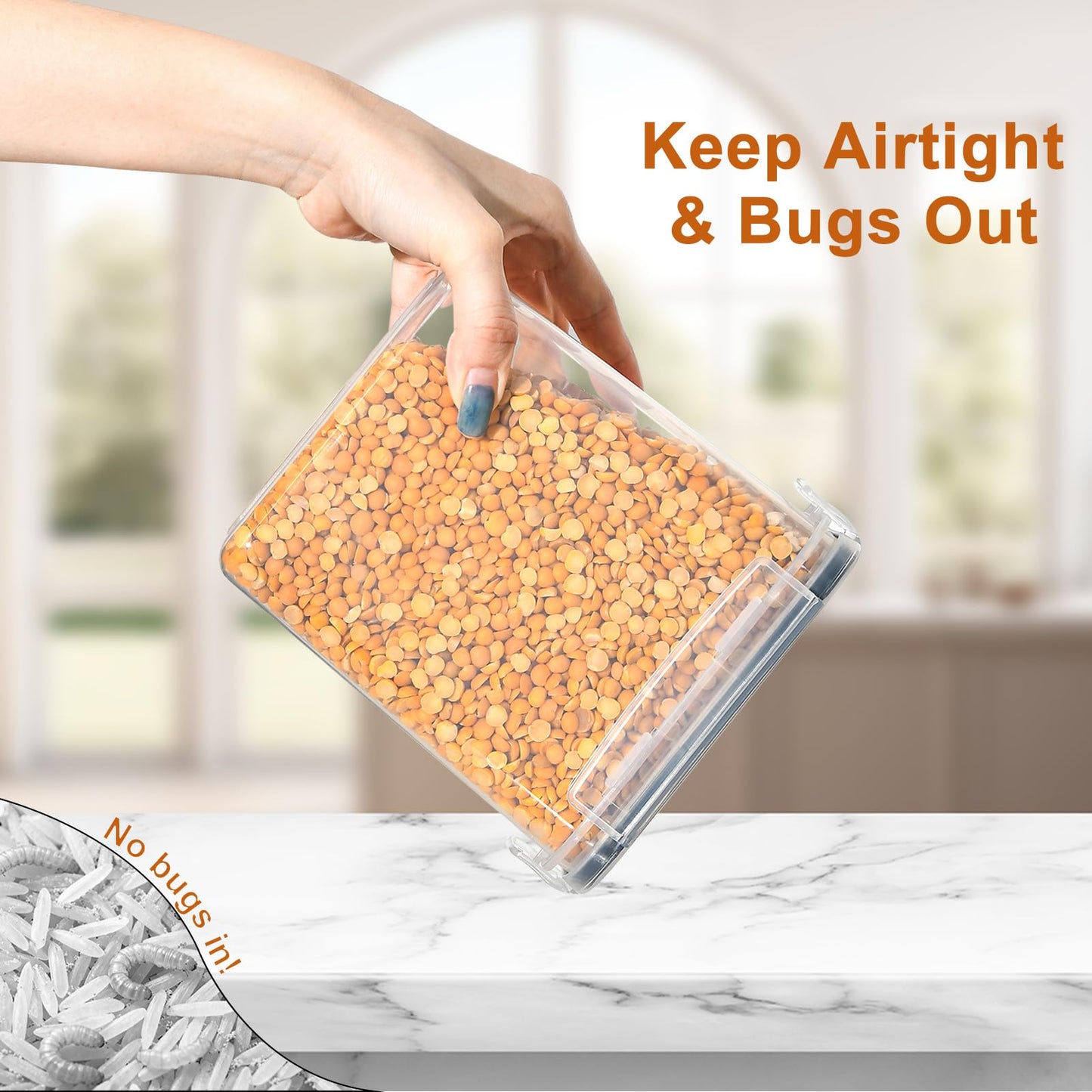 GoMaihe Vorratsdosen mit Deckel Luftdicht: 32er Vorratsbehälter Set für Mehl Zucker Müsli Nudeln | Luftdicht Aufbewahrungsbox Küche für Lebensmittel Mit Stift & Etikett | BPA-frei