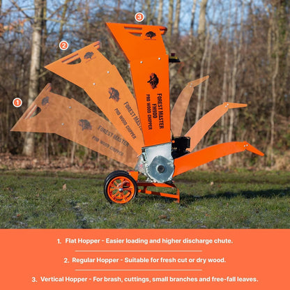 Forest Master FM9DDES Profi-Holzhäcksler, 75 mm