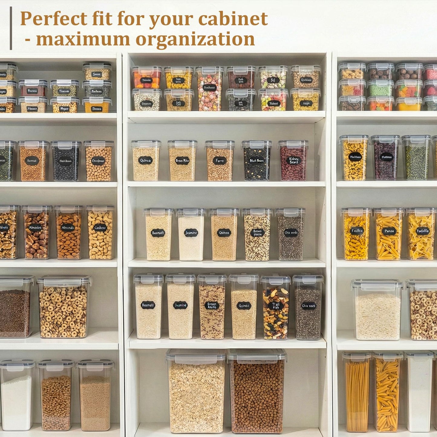 GoMaihe 1.6L Vorratsdosen 10 Set, Aufbewahrungsbox Küche Luftdicht Behälter aus Plastik Mit Deckel, Vorratsbehälter zur Aufbewahrung von Nudeln, Müsli, Reis, Mehl, und für futter Haustiere, MEHRWEG