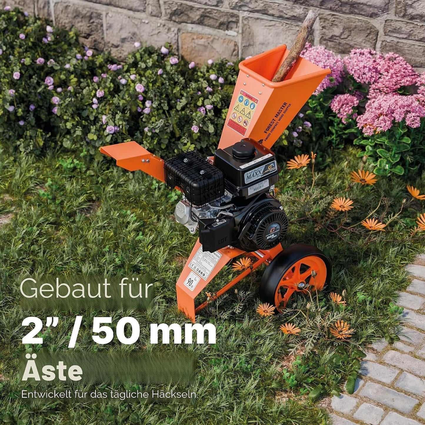 Forest Master FM6DD Benzin-Gartenhäcksler, 6 PS